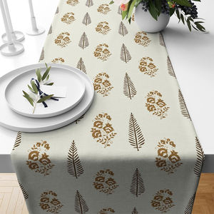 Premium Cotton Table Runner Handmade Embroidery Indian Exporter Wedding Table Linen Decoration - Product Image 1