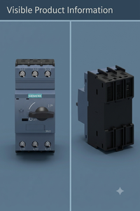 Disjoncteur de protection moteur 3RV2, 3 pôles, 690 VAC, 100 kA, thermique magnétique, MCB pour contrôle industriel - Product Image 2