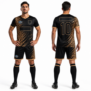 Wholesale Trendy <b>Soccer</b> Uniforms Breathable Custom Number Soft Interlock Fabric Sublimation Printing Training Uniforms - Product Image 1