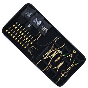 Hair Extension Tools Kit Microlink Plier Tape In Keratin Bond Cutter Hook Loop Wire <b>Comb</b> Needle Scissor Clips Finger Plier - Product Image 1
