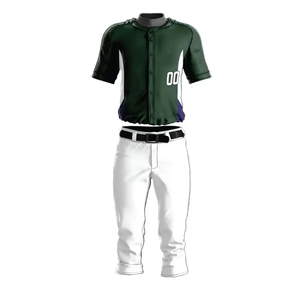 Conjunto de Uniforme de Béisbol de Última Tendencia, 100% Poliéster Transpirable, en Venta - Product Image 1
