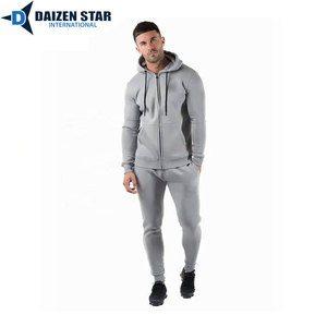 Windproof Breathable Eco-Friendly Quick-Dry 100% Polyester Tracksuit Hooded Collar Drawstring Closure Full-Length Streetwear - Product Image 2