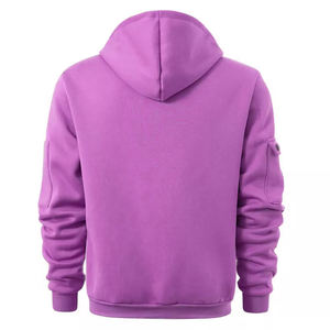 Fashion Wear Custom Logo Zipper Style Hoodies Men 100% Cotton Plain Full Zip Us Hoodies for Men - Product Image 5