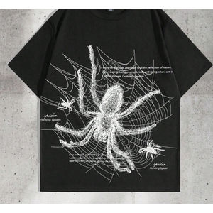 Camiseta Extra Grande de Alta Calidad 100% Algodón, Impresión Gráfica Personalizada, Camiseta Pesada Lisa para Hombre, Unisex - Product Image 1