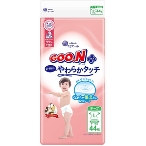 Nouvelles couches pour bébé GOON Premium Soft 2025, taille L, 44 pièces – Emballage renouvelé, peau sensible, vente en gros en vrac, emballage remis à neuf - Product Image 1