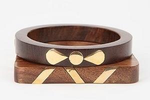 Bracelet en bois fait main très demandé, imperméable, à surface lisse et couleurs personnalisées, pour femmes, accessoire de mode ethnique - Product Image 3