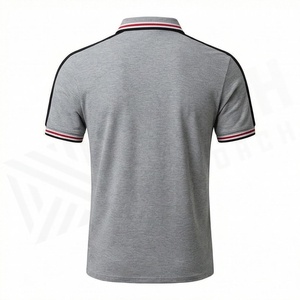 Vente en gros de polos pour hommes sur mesure avec logo imprimé, nouveau design, couleur unie, tissu tricoté, fabriqué au Pakistan - Product Image 2