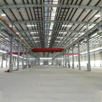 QCF286 Bâtiment métallique préfabriqué en acier à poutres en H, conception flexible et personnalisée, pour usine et garage, certifié CE, vente chaude