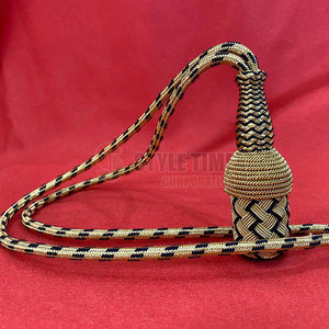 Nœud de sabre personnalisé avec fil tressé durable et pompon décoratif pour accessoires de parade et de cérémonie - Product Image 3