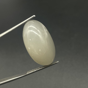 Pierre de lune naturelle grise, taille ovale, cabochon poli, pierre précieuse en vrac pour bague ou pendentif faits à la main - Product Image 3