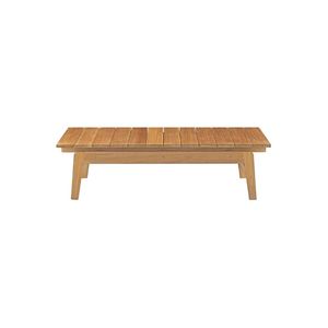 Table basse en bois moderne, design minimaliste, meubles de salon durables, plateau et structure en bois massif - Product Image 1
