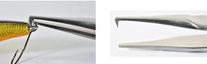 Pinza de Anillas Mini Personalizada con Logotipo, Abridor de Anillas Doble para Pesca con Mosca de Trucha, Herramienta y Accesorio de Acero Inoxidable - Product Image 1