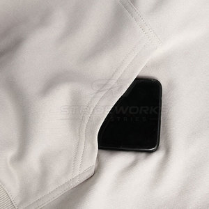 Classic Pullover Cotton Blended Men Hoodies Winter Side Pocket Long Sleeves <b>Warm</b> <b>Fleece</b> Lining Breathable Eco-Friendly High - Product Image 4