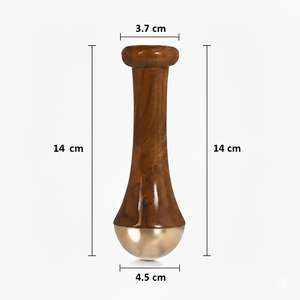 เครื่องนวดกันซาอายุรเวท สำหรับนวดหน้าและผิวกาย จับถนัดมือ นวดคลายกล้ามเนื้อ ขนาดใหญ่ 14 ซม. ขนาดเล็ก 4.5 ซม. - Product Image 3