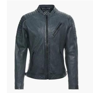 <b>Men's</b> Slim-Fit Leather <b>Jacket</b> Stylish <b>Biker</b> Bomber Genuine Leather <b>Jacket</b> Vintage Distressed tailored Leather <b>Jacket</b> for <b>men</b> - Product Image 1