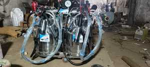 Máquina de Ordeño Eléctrica Portátil para Vacas, con Doble Cubeta, de Acero Inoxidable, para Dos Vacas, Uso Móvil - Product Image 3