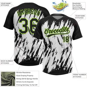 Custom Softball Jersey Two <b>Button</b> Personalized Baseball Jerseys Shirts Stitched Team Name Number Logo for Men Women Youth - Product Image 5