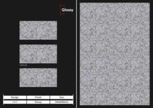 กระเบื้องบุผนังเซรามิกเคลือบเงาคุณภาพพรีเมียม ขนาด 300x600 มม. (30x60 ซม. / 12x24 นิ้ว) สำหรับตกแต่งผนังภายในอย่างหรูหรา เหมาะสำหรับห้องน้ำสไตล์โมเดิร์น - Product Image 5