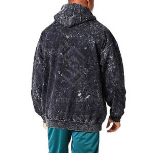 Nueva Llegada, Venta Caliente, Sudaderas con Capucha para Hombre, Diseño Sólido, Corte Holgado, Lavado Ácido, Tela de Felpa, Alta Calidad, Venta al Por Mayor - Product Image 2