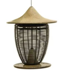 Cage à oiseaux décorative en fer et bois de couleur marron pour le jardinage, aspect antique, élégance pour votre jardin - Product Image 6