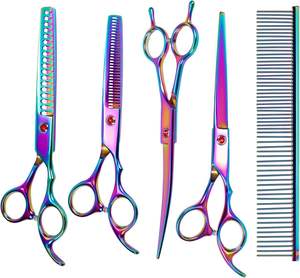 High Quality Professional 5PCS Pet Grooming Stainless Steel <b>Scissors</b> Set - Product Image 1