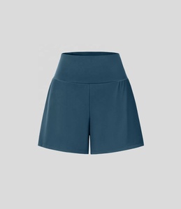 BASRA SPORTS Ladies Lounge Sweat <b>Shorts</b> Regular Summer Activewear Side Pockets Quick Dry Soft Breathable Cotton <b>Elastic</b> <b>Waist</b> - Product Image 2