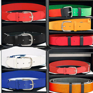 Adjustable <b>Elastic</b> Baseball & Softball Training <b>Belt</b> with Alloy Buckle and Sturdy Leather Accents for Athletes - Product Image 3