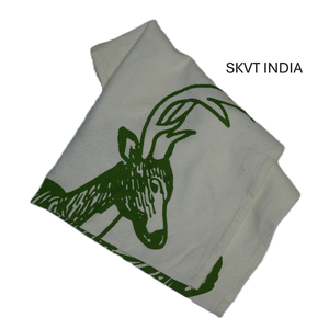 Serviette de cuisine carrée en coton biologique 100% hypoallergénique, pliable, avec logo imprimé personnalisé, écologique, séchage rapide, lavable, bon marché - Product Image 1