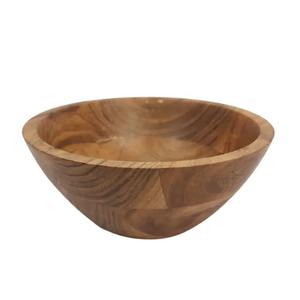 Nouvelle forme, bol rond en bois d'acacia véritable, bols de cuisine, bols à dîner, bol en bois élégant antique, bol en bois écologique, bols de service pour salade - Product Image 1