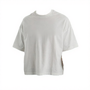 T-shirt tricoté à manches courtes pour homme, coupe oversize, longueur standard, 100% Coton 230 GSM, épaules tombantes, grammage lourd, vierge, haute qualité - Product Image 4
