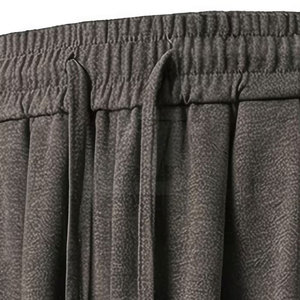 Pantalon décontracté pour homme, coupe ample et large, taille à cordon, tissu doux et lisse, style streetwear, fabricant de vêtements - Product Image 6