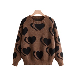 Suéter de Punto Calado con Cuello Redondo para Mujer, Hecho en Fábrica, de Alta Calidad, Delgado, de Poliéster, Informal, Holgado, Talla Grande, Estilo Otoño Invierno, de BD - Product Image 5