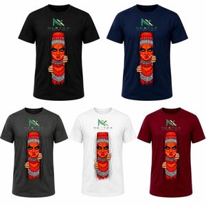 T-shirt personnalisé pour homme avec imprimé 3D Folk Art déchiré, style streetwear culturel décontracté d'été, en coton respirant, haut graphique - Product Image 6