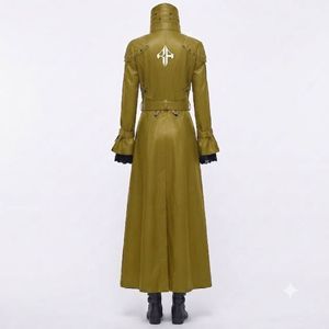 Nuevo Abrigo Largo de Invierno para Mujer, de Cuero Genuino, Antiarrugas, de Primera Calidad, Estilo Gótico, con Cuello Alto y Manga Larga, RIVIAN ATLANTIC - Product Image 3