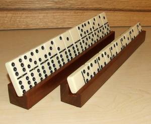 Support de rangement en bois pour dominos, plateau porte-pièces naturel pour jeux de société Mexican Train et Mahjong – Vente chaude - Product Image 2