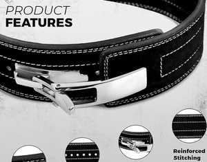 เข็มขัดยกน้ำหนักแบบปรับได้สำหรับการออกกำลังกาย ช่วยพยุงหลังและป้องกันอาการบาดเจ็บบริเวณเอว - Product Image 6