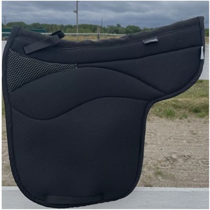 Luxury Black Horse Jumping Saddle <b>Pad</b> <b>Smartly</b> Designed with Fabric Lining - Product Image 5
