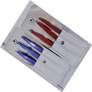 Pinzas para Cejas ASAP Ecológicas Hechas a Mano, Clásicas, Mini, con Diseño de Rayas de Zebra, de Acero Inoxidable, Punta Puntiaguda, Recubrimiento en Polvo - Product Image 6