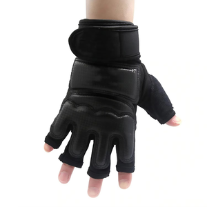 Custom Made Wholesale High Quality PU MMA Gloves Hook Loop Closure Breathable Non-Slip Wrist Support Sports Adult Geo Brother Co - Product Image 5
