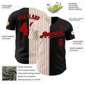 Men's Adult <b>Strip</b> Softball Baseball Uniforms Stitched Silk Screen Printed Custom 100% Polyester Breathable Quick Dry Baseball - Product Image 1