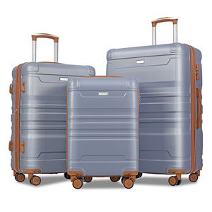 Nuovo modello espandibile ABS Hardshell Set 3 pezzi di liquidazione Hardside valigia Spinner ruote TSA lucchetto 20 ''24'' 28 ''resistente - Product Image 1