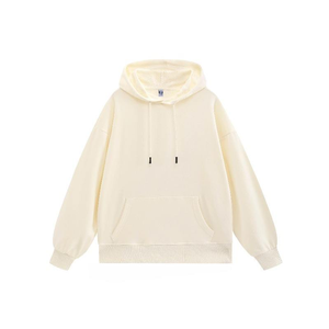Sweat à capuche personnalisé épais 400/500 GSM en molleton/éponge française, coupe décontractée, 100% coton, respirant - Product Image 1