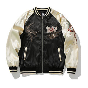 Chaqueta Sukajan Reversible de Alta Calidad para Hombre y Mujer, Bordada, Estilo Urbano, Chaqueta de Lona de Primavera, Resistente a las Manchas - Product Image 1