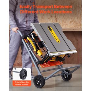 Supporto per Sega da Tavolo Portatile e Robusto da 8 Pollici, Capacità di Carico 350 Libbre, Tavolo Pieghevole con Ruote in Gomma per Costruzioni - Product Image 2
