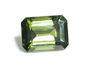 Piedra preciosa de turmalina verde natural, corte octogonal, piedra suelta para la fabricación de joyas, anillo, colgante, joyería fina - Product Image 3