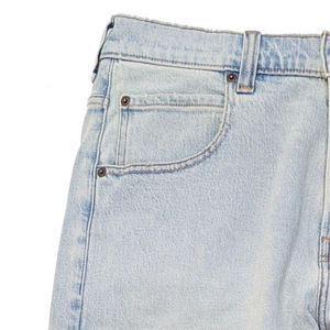 Shorts en jean bleu foncé coupe ample pour homme avec motif unique – Style urbain tendance - Product Image 4