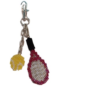 keychain customizable <b>keyring</b> embroidery strap seed beads christmas keychain festive ornament beaded accessory boho - Product Image 5