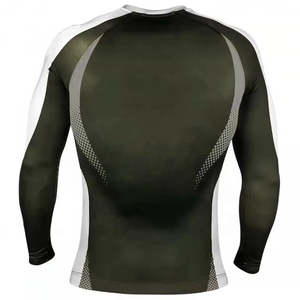 เสื้อคอมเพรสชั่นแขนยาวผู้ชาย สีบล็อก ทรงเข้ารูป สำหรับออกกำลังกาย - Product Image 2
