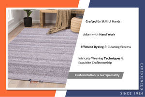 Venta al por mayor ultra suave al aire libre de lana india de algodón moderno tejido a mano alfombras conjuntos bordados lavables hechos a mano - Product Image 6