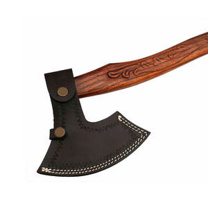 Hacha industrial de acero de Damasco de alta calidad con mango de madera natural, hacha ligera, proveedor directo de fábrica - Product Image 3